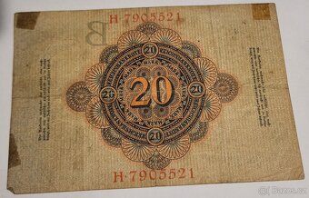 20 marek z roku 1910 , Německo - 2