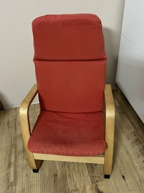 IKEA dětské křeslo a podnožka PÖANG - 2