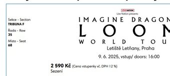 Imagine Dragons Praha 9.6.2025 - 2