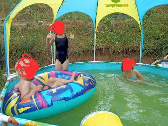 Dětský bazén Bestway 2,4x0,5 m s filtrací a podložkou - 2