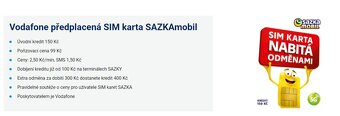 Sim karta-Sazka mobil /Vodafone.. - 2