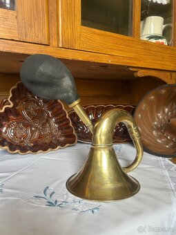 starý mosazný klakson – 1910-1940 - 2