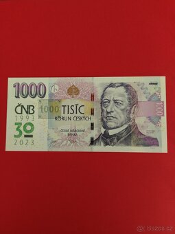 1000 kč s přitiskem - 2