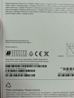 Apple iPhone Air 256GB- NOVÝ - 2