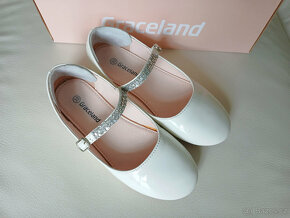Dívčí bílé baleriny lakovky GRACELAND EU33 - 2