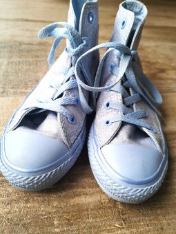 Converse dívčí tenisky světlemodro-stříbrné vel.30 - 2