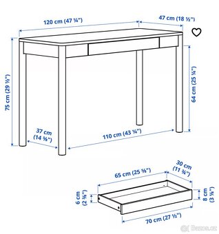 Psací stůl se šuplíkem - 2