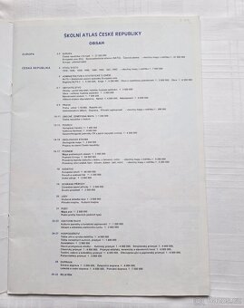 Školní atlas České republiky Kartografie Praha - 2