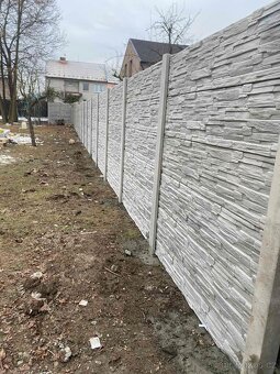 Montáže betonových plotů - 2