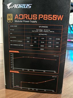 Modulární zdroj Aorus P850W - 2
