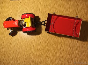 Traktor s valníkem červený - Kovap / KOVAP Red Tractor - 2