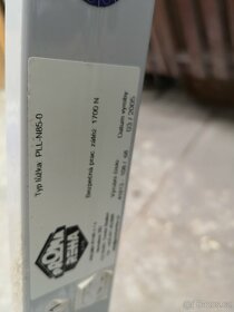 Mechanická nemocniční postel kovová s matrací a hrazdou - 2