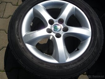 ALU KOLA ŠKODA ANTARES 5x100 ,FÁBIA I,II,ROOMSTER 195/55R15 - 2
