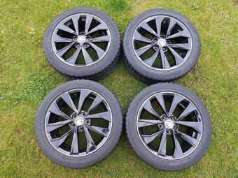 16" alu kola Škoda - FABIA III, RAPID + pneu Dunlop 215/45 - 2