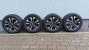 Alu kola 5x100 r15 originál vw polo letní pneu - 2