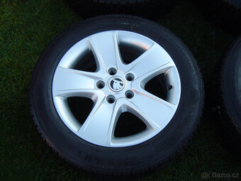 4X ZIMNÍ HLINÍKOVÁ KOLA ŠKODA OCTAVIA III,II 205/55 R16 .TOP - 2