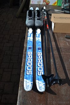 dětské běžky 140 cm s protismykem vazko SNS boty 33 - 2