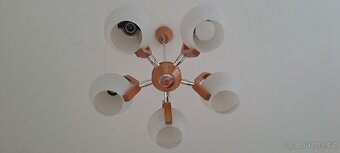 Dreveny retro lustr z 60 let. - 2