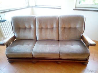 sedací souprava 3+1+1 masiv - holandský nábytek - 2