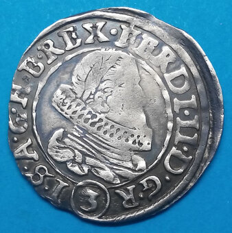 Stříbrná mince r. 1633 Ferdinand II. - 2