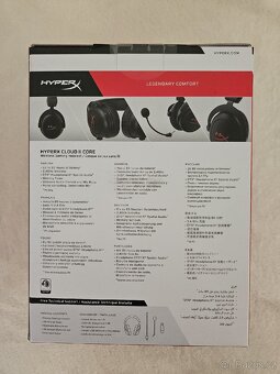 Herni bezdratova sluchatka HyperX Cloud II, zaruka - 2