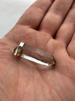 Křišťál přívěšek ve stříbře 950/1000 | 10,59g - 2