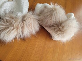 Luxusní šála a čepička, TOP stav, 1-2 ROKY, 49 CM - 2