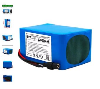Baterie 24 - 29 Volt nová výstupní a nabíjecí konektor - 2