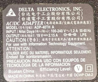 Adapter Acer Delta ADP-40TH Nabíječka Velký výprodej ✅ - 2