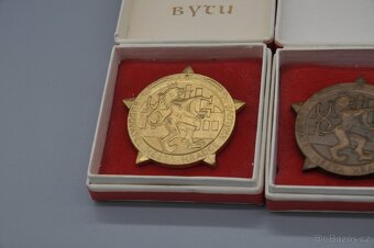 3 x plaketa medaile Budovatel Hradce Králové - 2