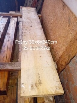 Prkna,fošny,trámy,levně - 2