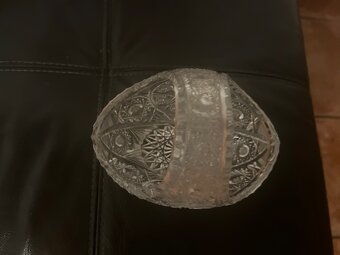 Broušený, křišťálový košík - 2