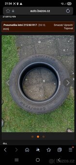 Pneumatika letní 215/60 R17 4ks - 2