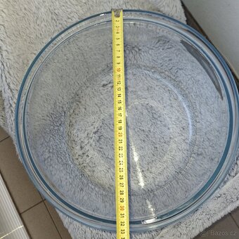 Velká skleněná doza - poklop š 33 x v 17 - 2