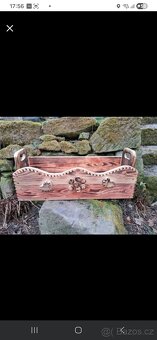 Dřevěný truhlik - 2