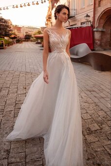 Luxusní nenošené svatební šaty, Artemida - 44 EU (XL) - 2