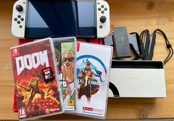 Nintendo switch oled +hry+ Karta paměť 256gb - 2