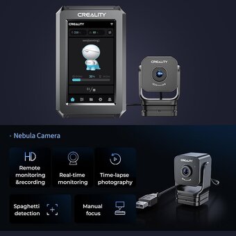 Creality Nebula Smart Kit, 4,3palcový Nebula Pad + kamera Na - 2