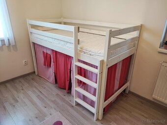 Dětská vyvýšená postel z masivu 180x80 - 2