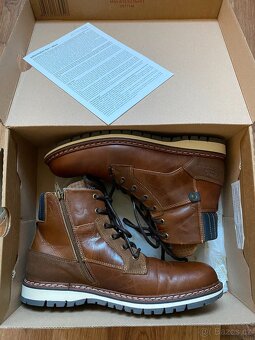 Nové pánské kožené zimní boty Baťa s teplou podšívkou - 44 - 2