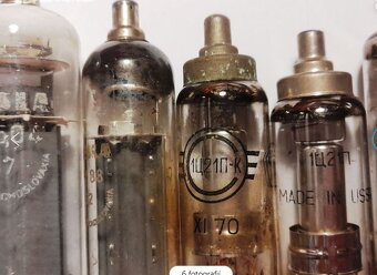 Prodám 12 ks starých elektronek, většinou použité, 3 nové v - 2