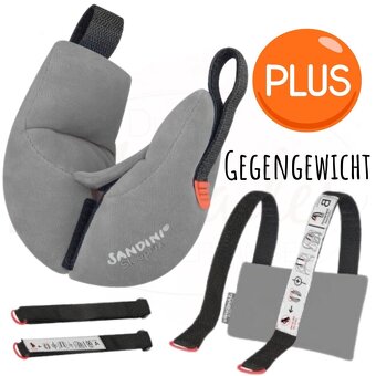 Sandini podhlavník SleepFix® Kids - antracit - 2