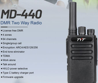 TYT MD-440 , DMR UHF 400-470MHz - 2