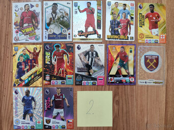 Fotbalové kartičky - vzácnejšie - 2