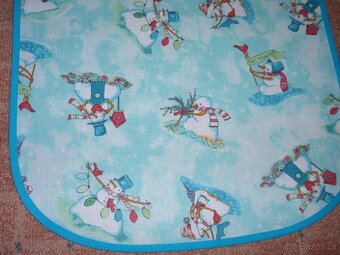 Nová dětská zástěra - sněhulák - 9 kusů - 2