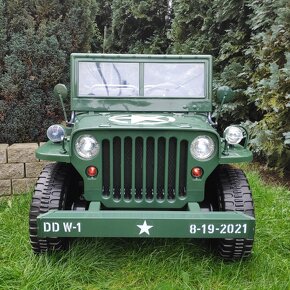 Dětský elektrický vojenský Jeep Willys - 2