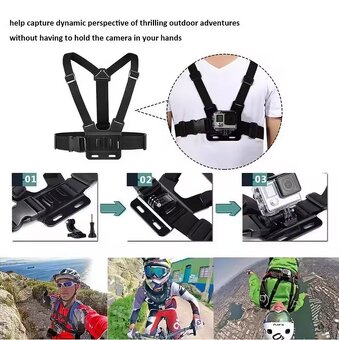 Hrudní držák akční kamery / mobilu nový - 2