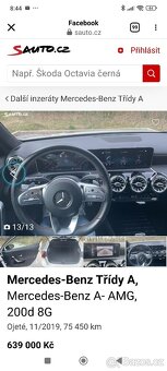Mercedes-Benz A- AMG, 200d 8G
Ojeté, 11/2019, 75 450 km - 2