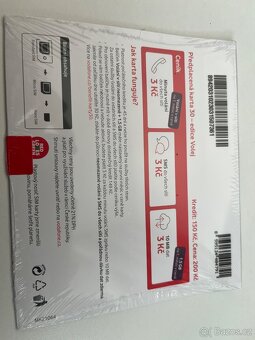Sim karta vodafone-neomezené volání+1.5G dat+150 Kč kredit - 2