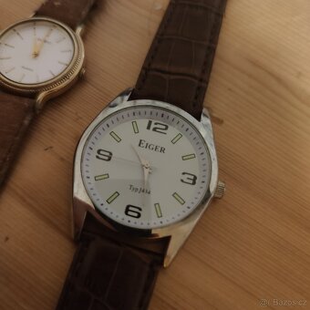 Zlacené Casio QUARTZ & Nové Eiger hodinky - 2